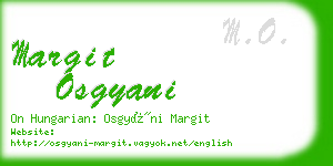 margit osgyani business card